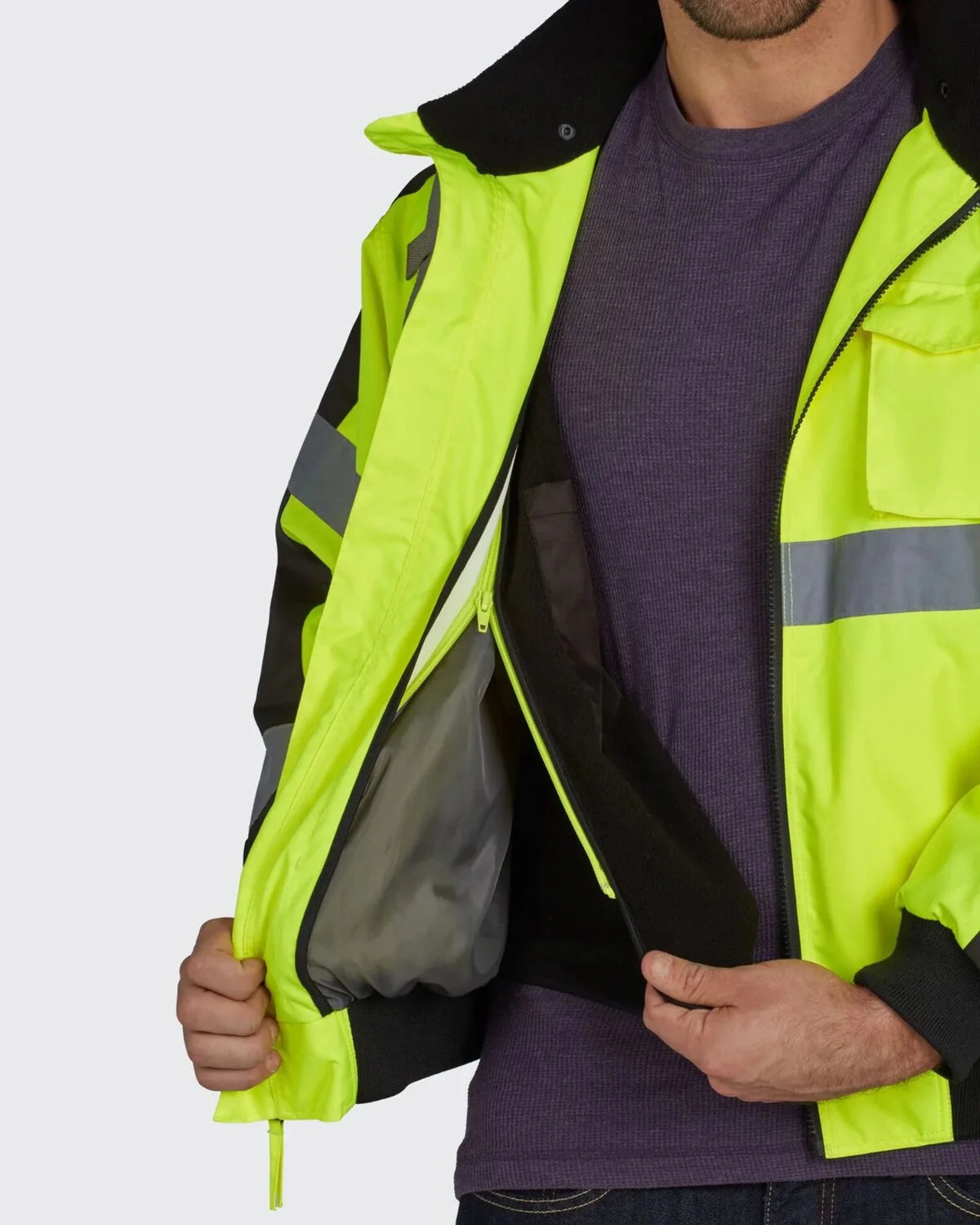High Visibility Waterproof 3-Season Jacket L594