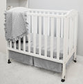 Grey 3-Piece Mini/Portable Crib Bedding Set M9422