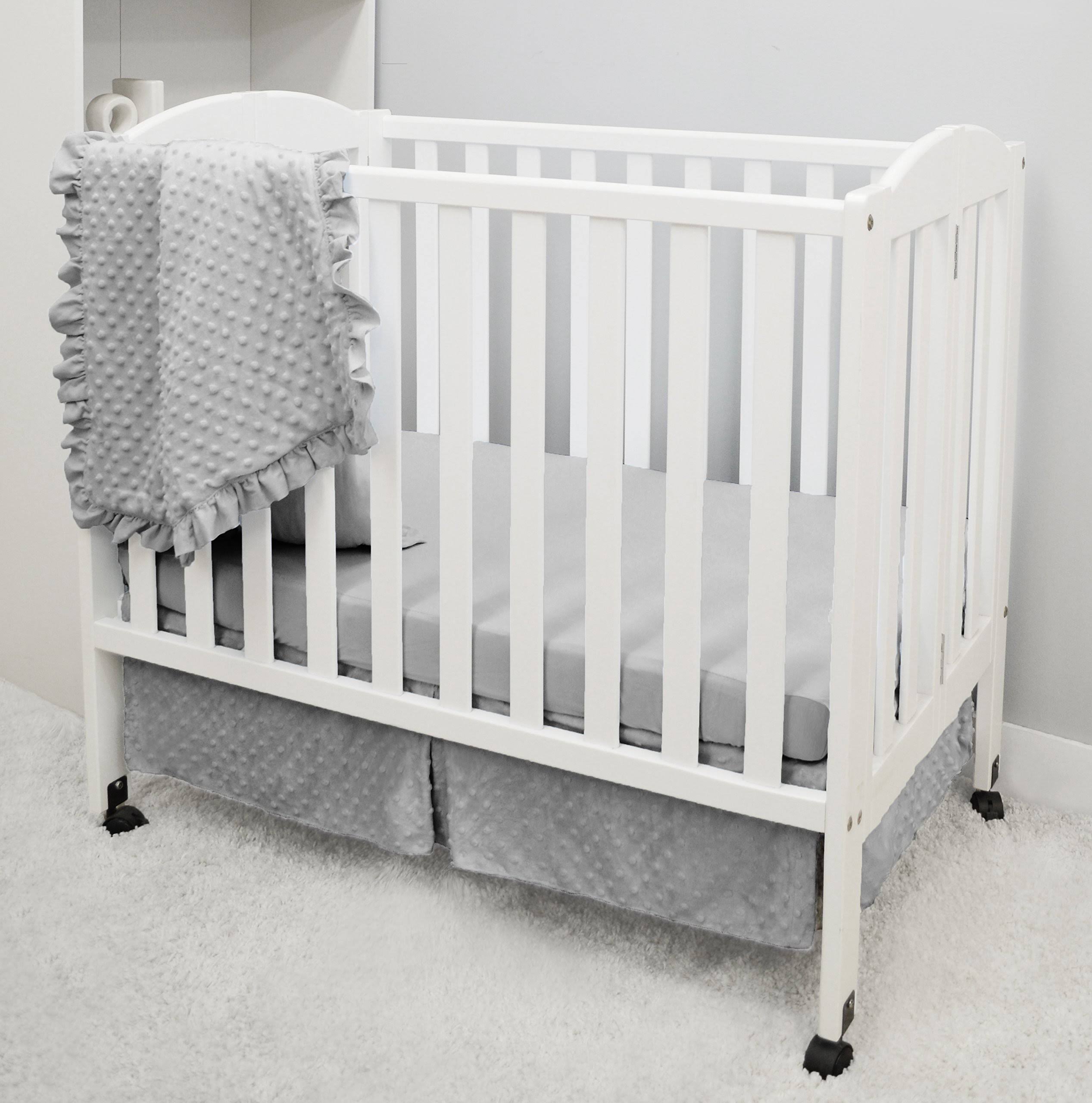 Grey 3-Piece Mini/Portable Crib Bedding Set M9422