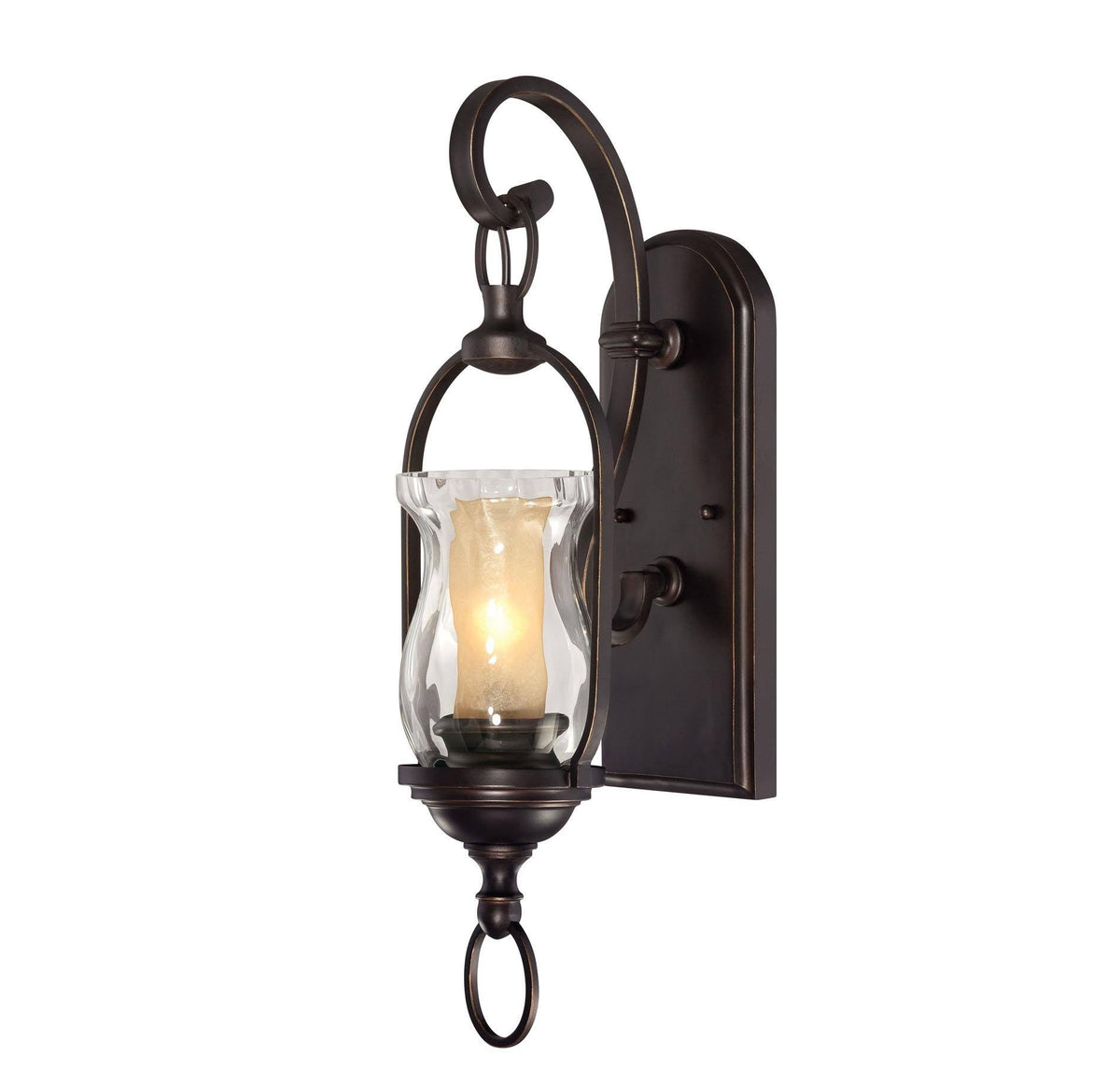 English Bronze 1-Light Sconce L6408