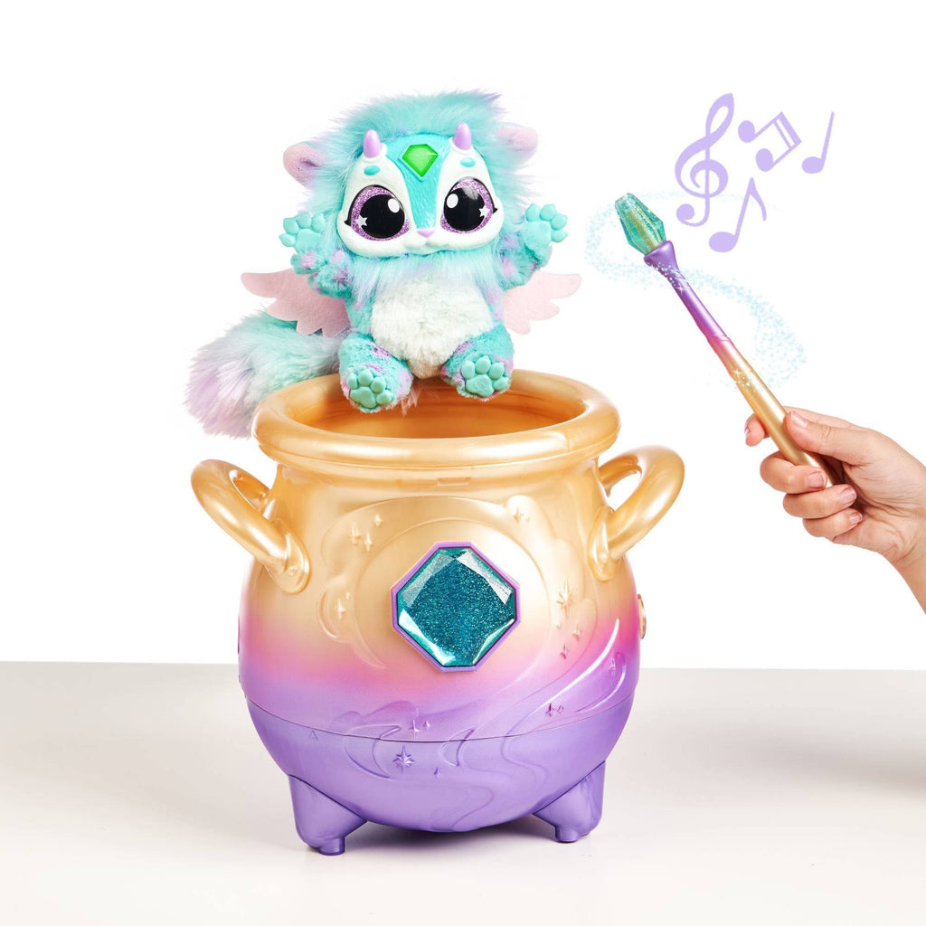 Blue Interactive Plush Toy Magical Misting Cauldron F520591