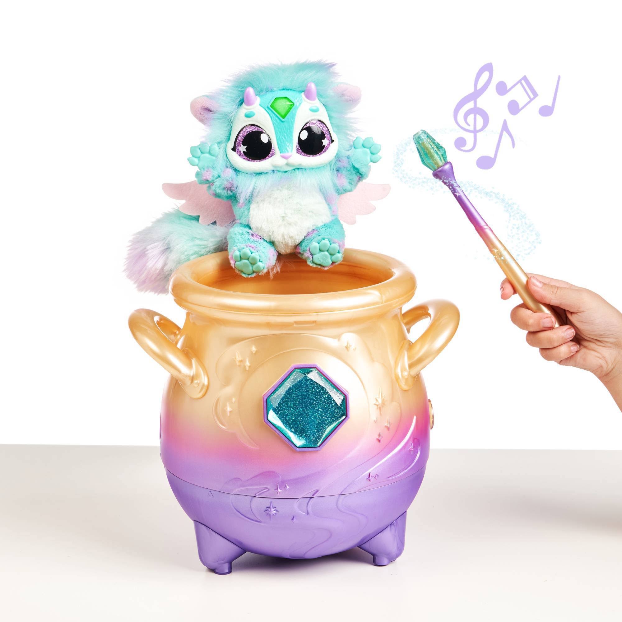 Blue Interactive Plush Toy Magical Misting Cauldron F520591