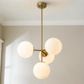 4-Light Dimmable Glass Bubble Chandelier Q8776