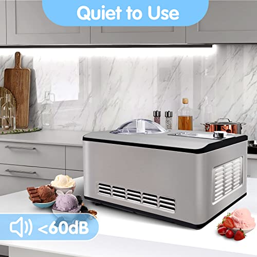 Ice Cream Maker with Compressor, 4 Modes, LCD Display C915027