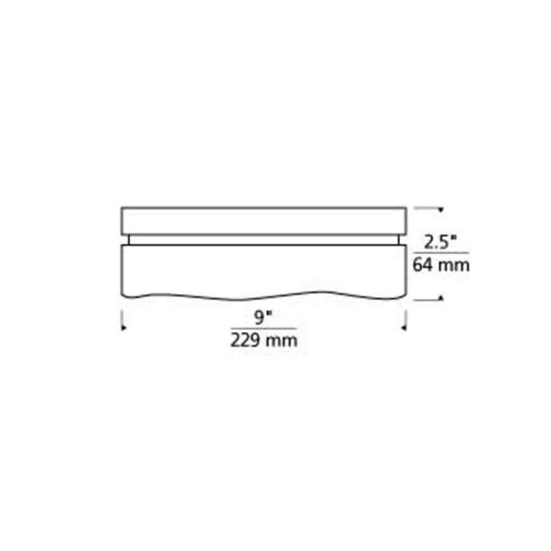 Satin Nickel Flush Mount F42707