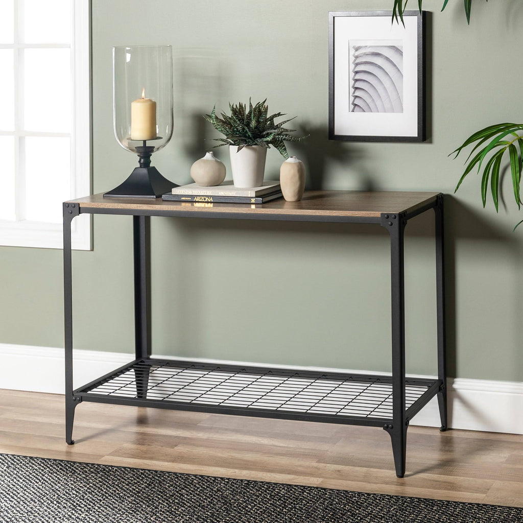 Rustic Wood Sofa Entry Table M364