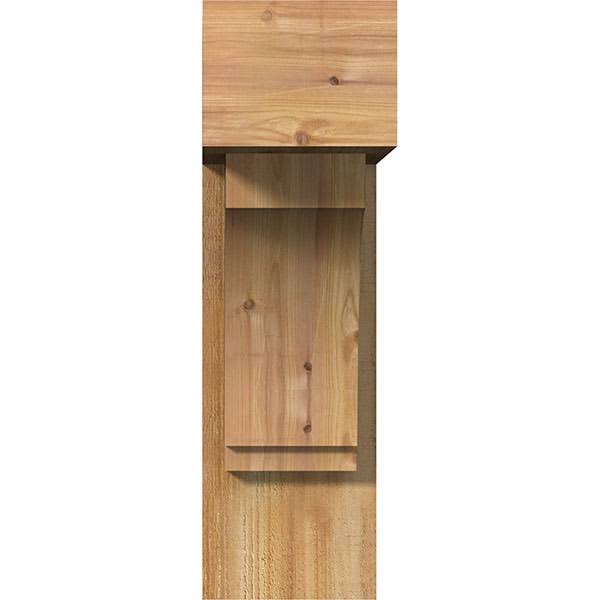 Rough Sawn Bracket with Offset Brace, Western Red Cedar Y81248