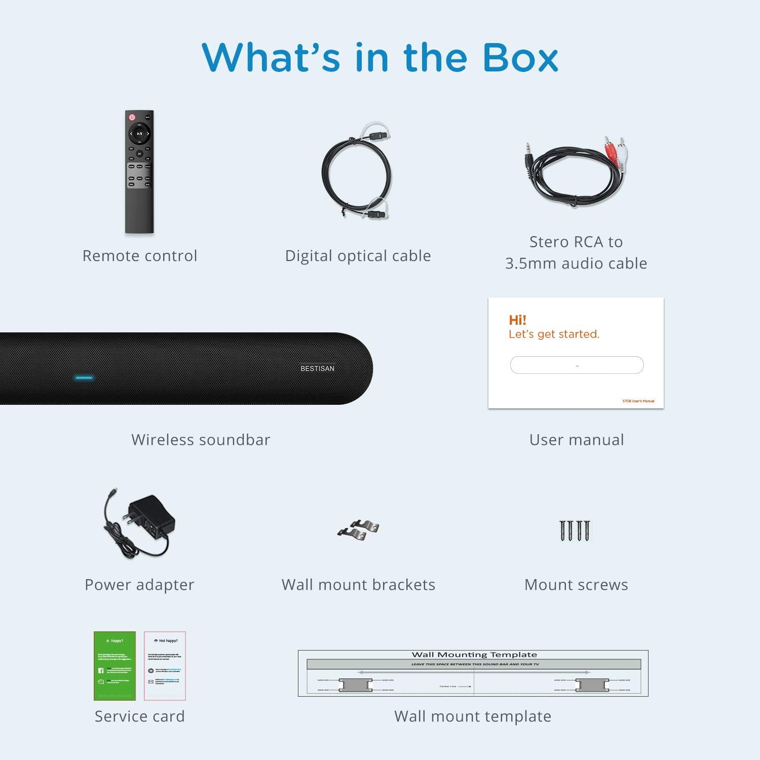 80 Watts TV Sound Bar with Bluetooth 5.0 T168881