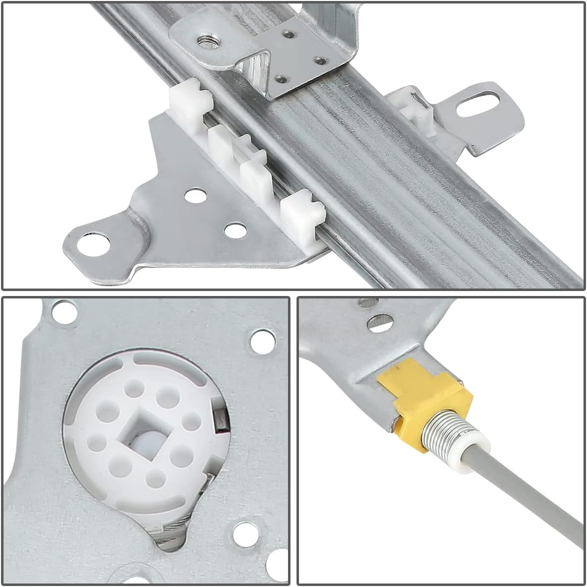 Front Power Window Regulator without Motor, Driver Left Side Pack of 2 S8559