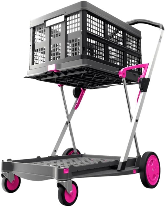 Collapsible Cart with Storage Crate (Red) Q778601