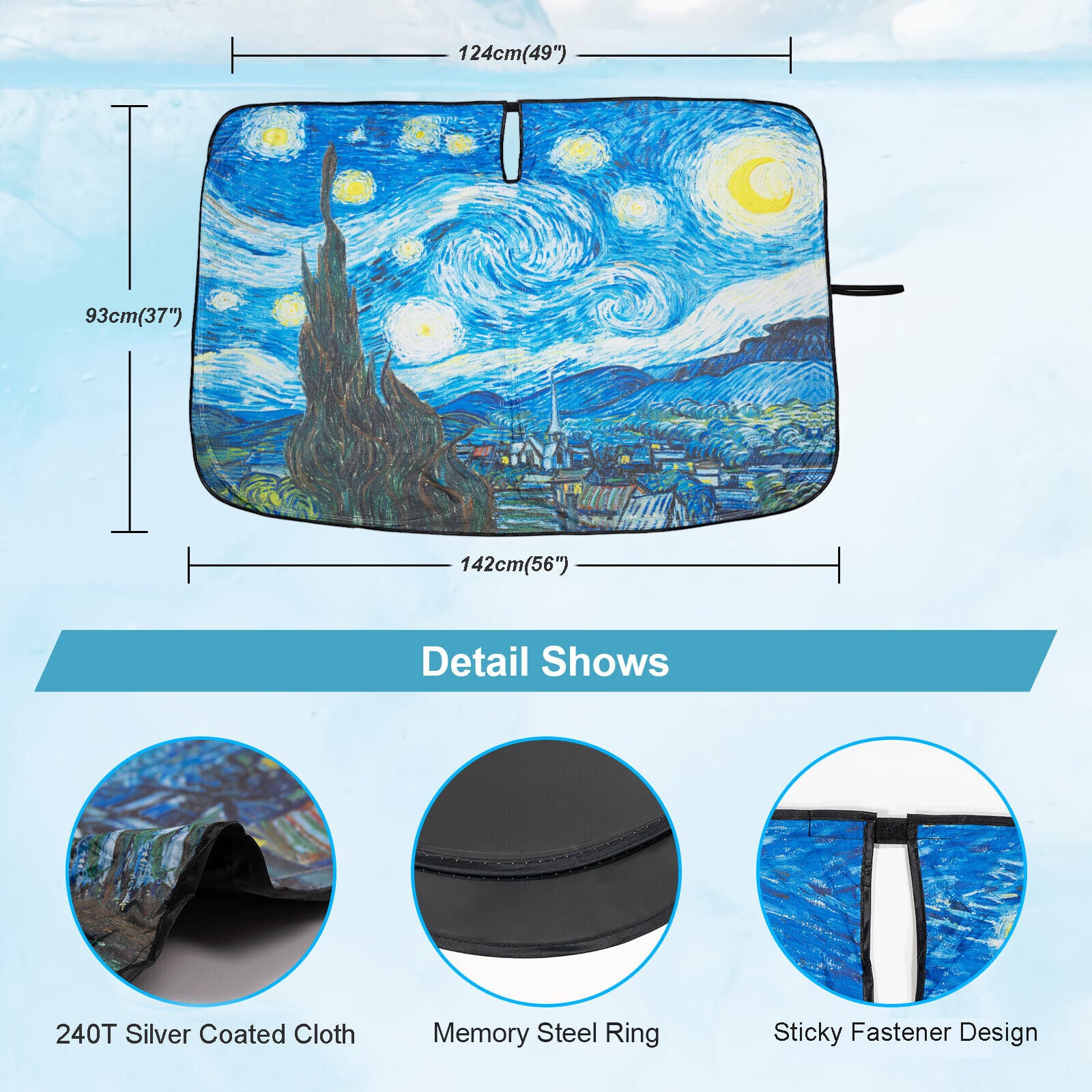 Car Windshield Sun Shade Cover Q43218