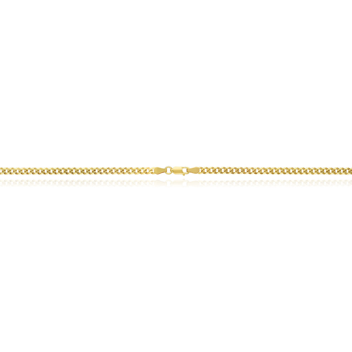 18K Gold Over Silver Cuban Chain 16"-20" K9344