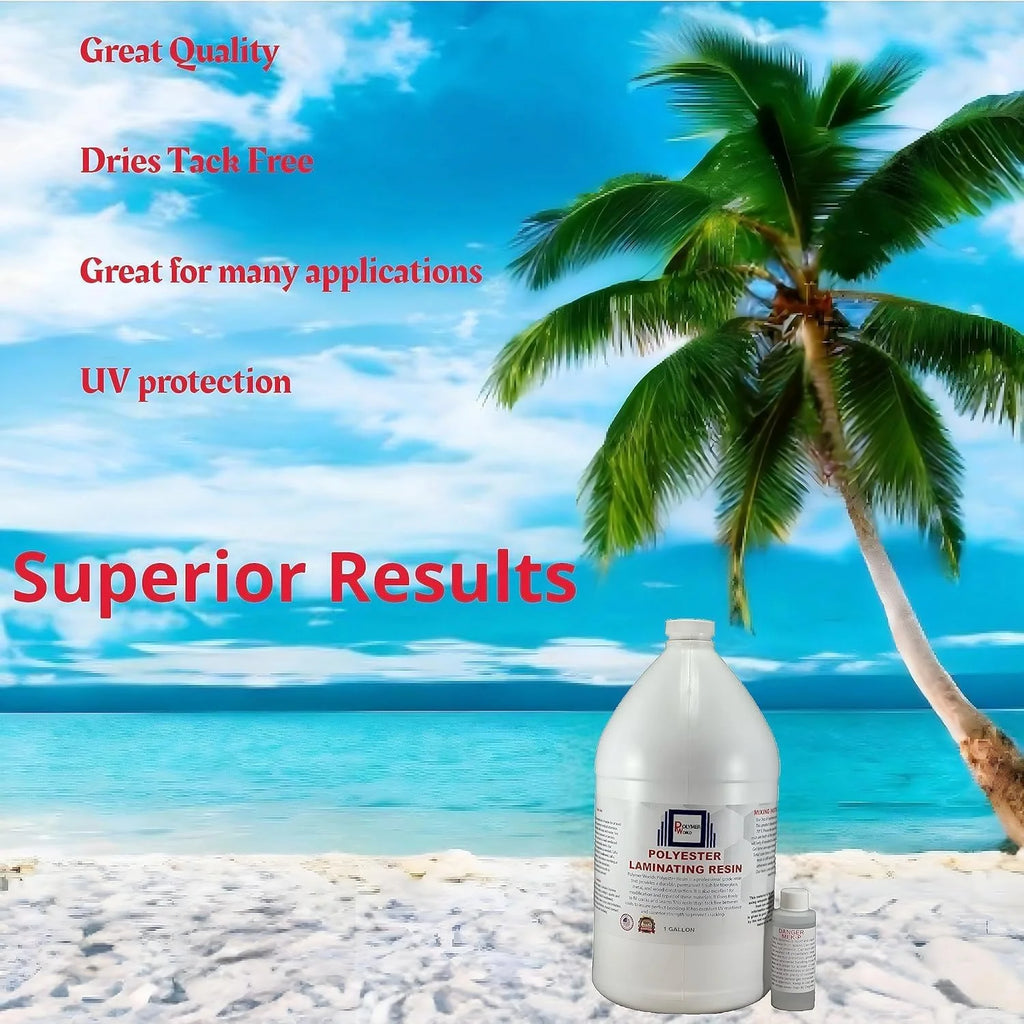 Polyester Laminating Resin 2 Gallon Kit with MEKP W473867
