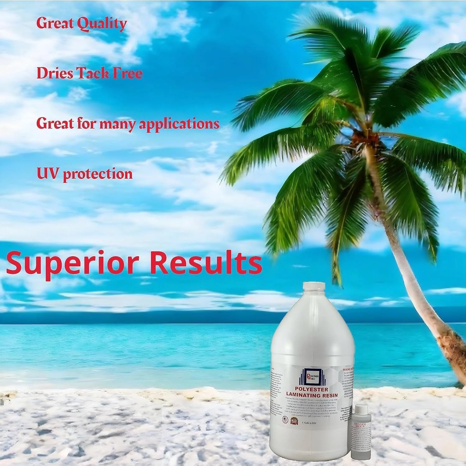 Polyester Laminating Resin 2 Gallon Kit with MEKP W473867