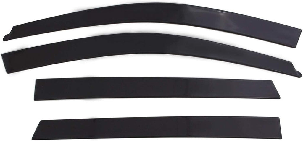 4-Piece Dark Smoke Side Window Deflector J540