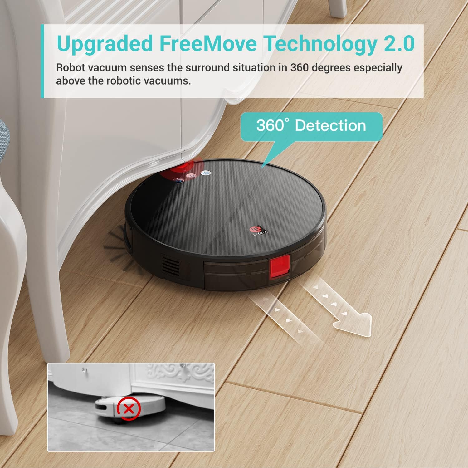 Robot Vacuum and Mop with 3200Pa Suction, 150 Mins Runtime E10602
