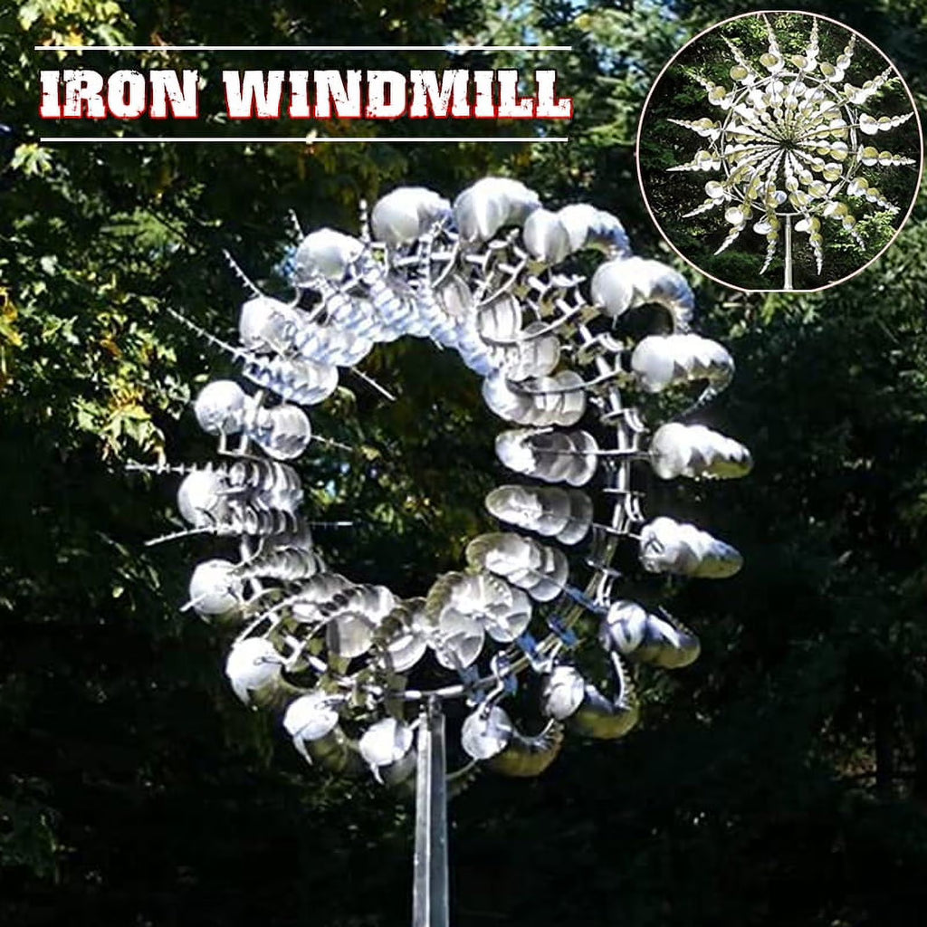 Kinetic Metal Wind Spinner for Patio Garden Decorations H71484