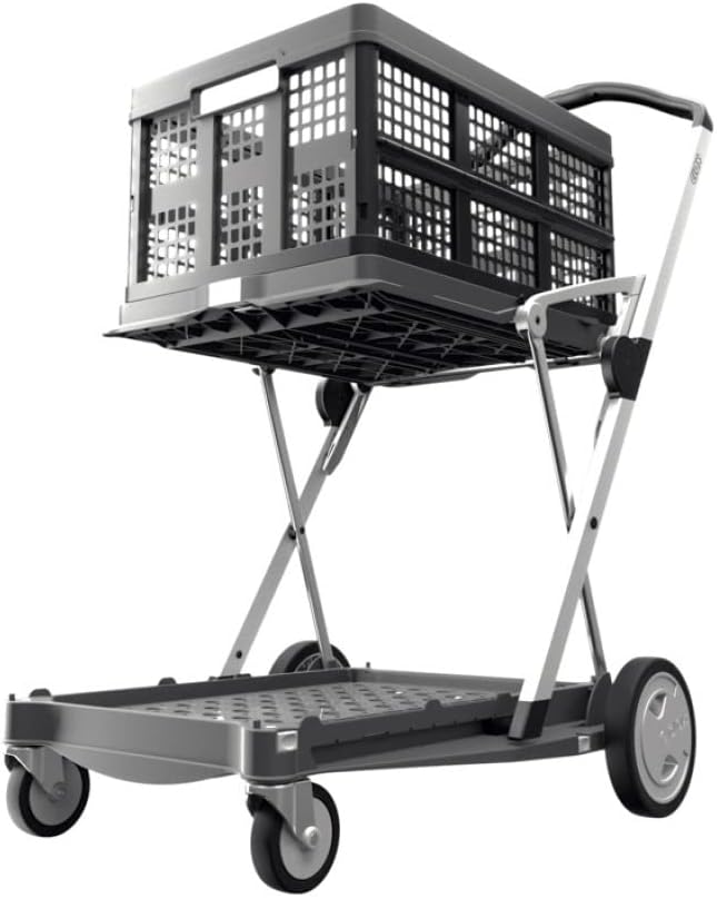 Collapsible Cart with Storage Crate (Red) Q778601