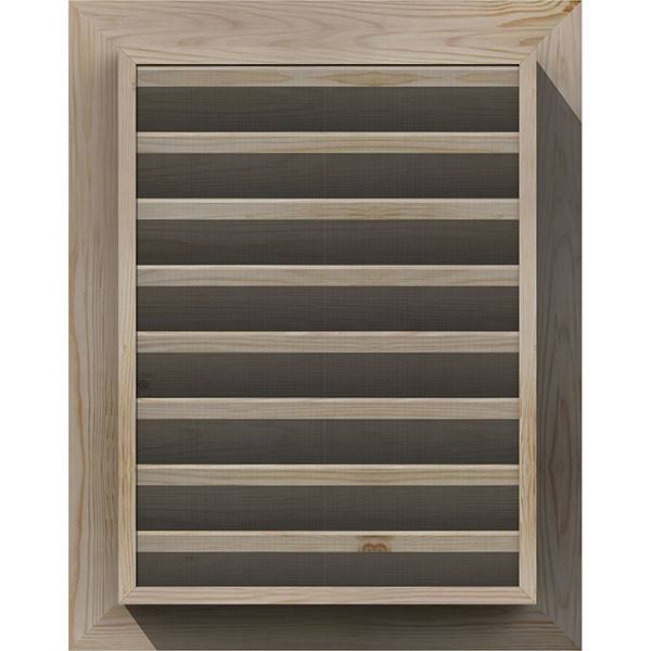 22-in W x 32-in H Vertical Gable Vent, Unfinished, Smooth Pine K470