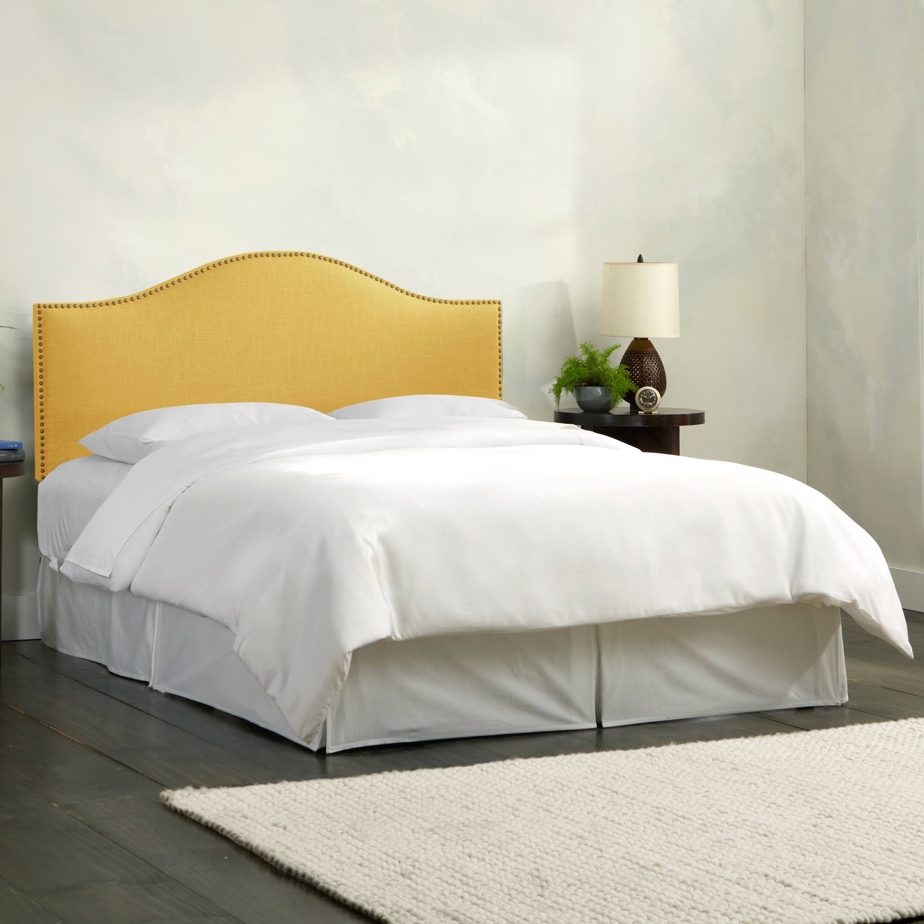 Yellow California King Nail Panel Headboard R6071