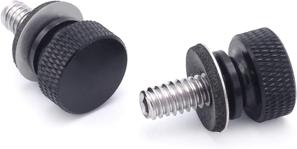 2 PCS Black Fender Rear Seat Bolts Screw and Nut Kit Z774793