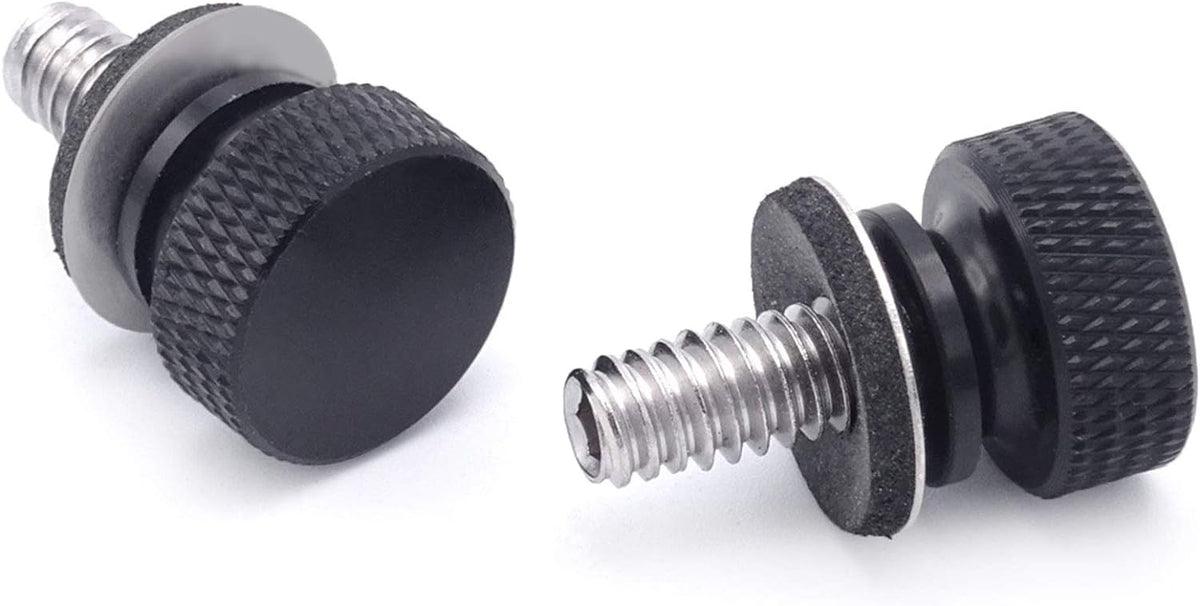 2 PCS Black Fender Rear Seat Bolts Screw and Nut Kit Z774793