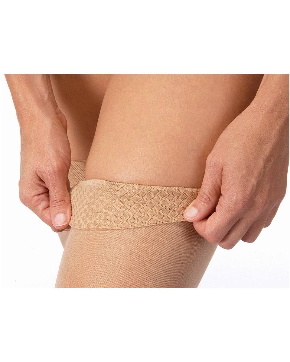 Ultrasheer 20-30 mmHg Large Sun Bronze Thigh High Silicone Dot Band X680