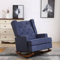 Dark Grey Fabric Rocking Chair P80485
