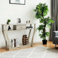 Gray Console Table T954