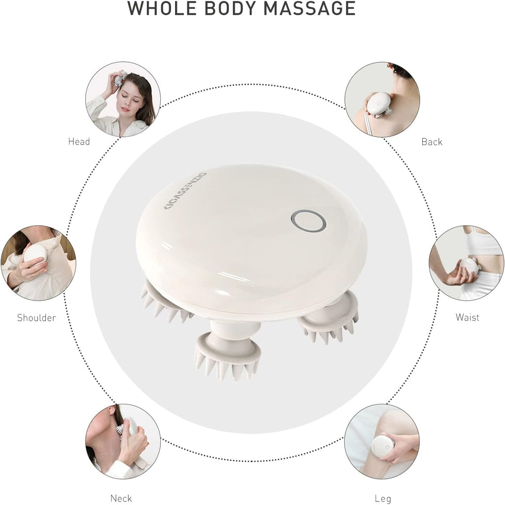 Cordless Rechargeable IPX7 Waterproof Scalp Massager, Pack of 2 E6020