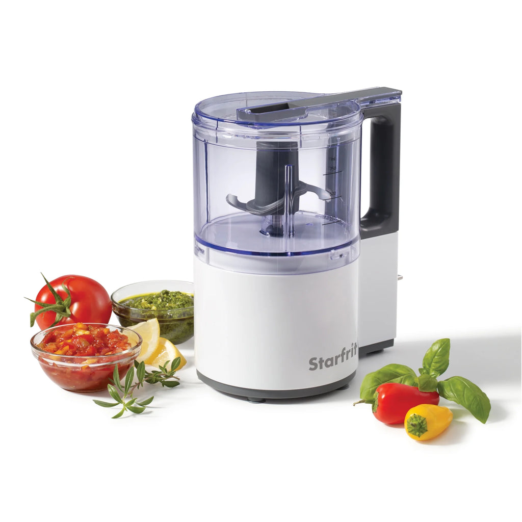 4-Cup 3-Speed Oscillating Food Processor, White J671
