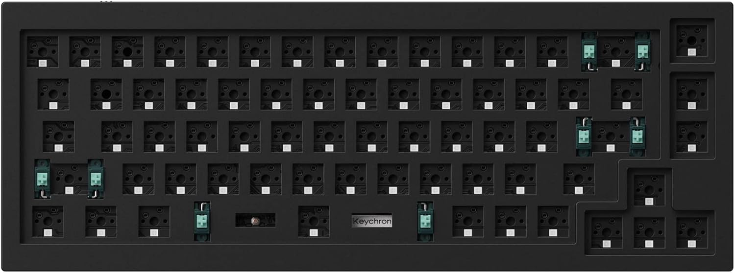 Grey Full Aluminum 65% Hot-Swappable Mechanical Keyboard U117