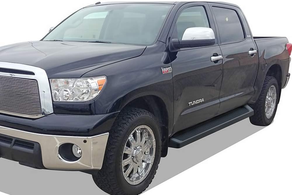 Black Running Boards for Toyota Tundra CrewMax Cab J55036
