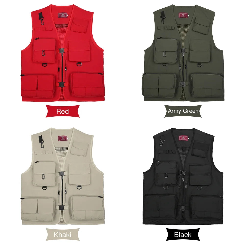 Breathable Multi Pockets Mesh Fishing Photography Vest V459