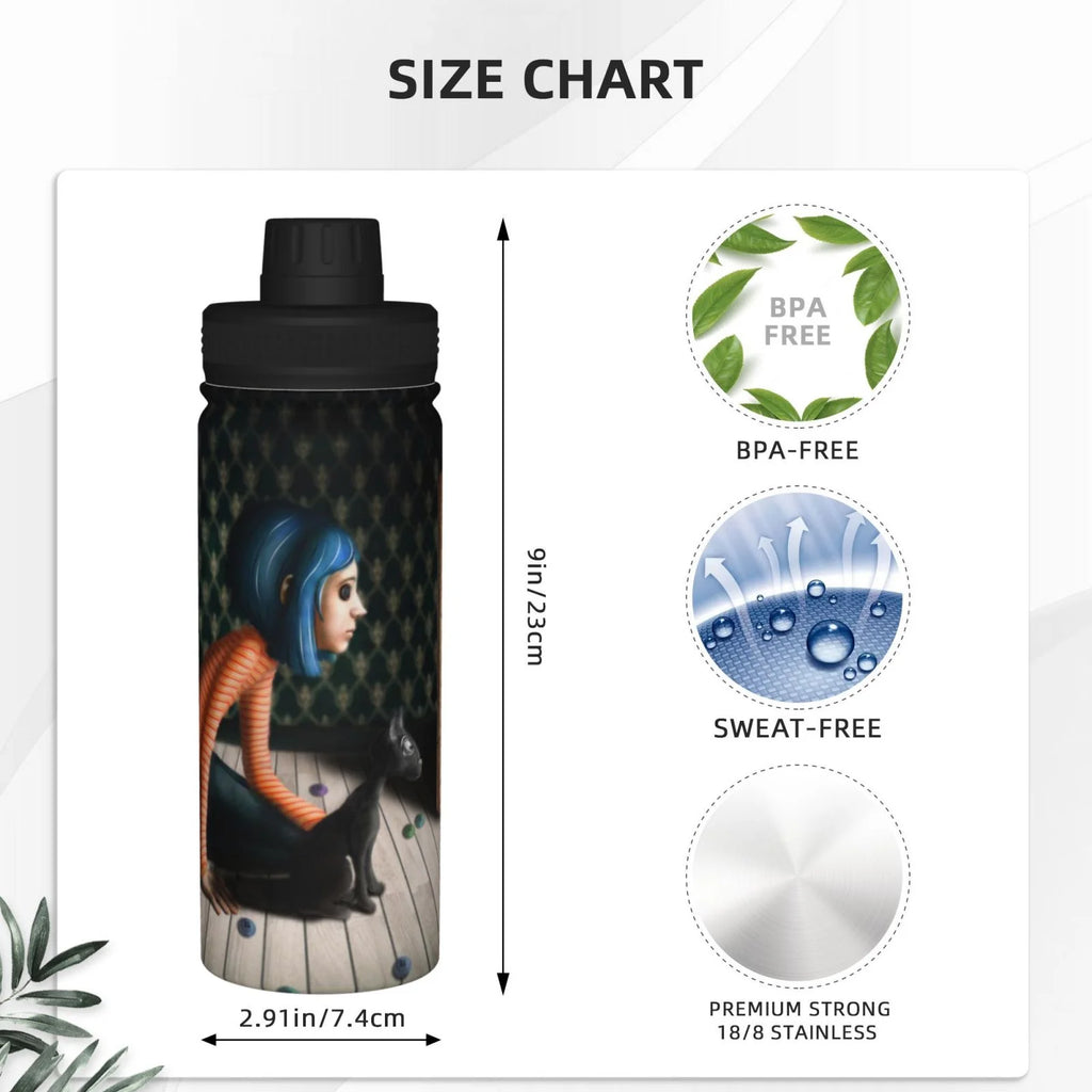 18OZ Insulated Stainless Steel Water Bottle V997188
