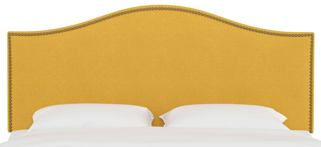 Yellow California King Nail Panel Headboard R6071