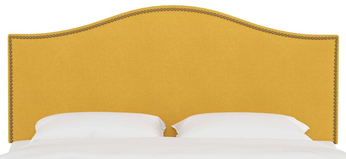 Yellow California King Nail Panel Headboard R6071