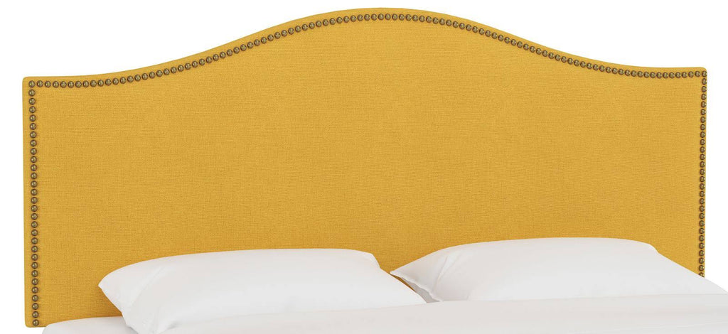 Yellow California King Nail Panel Headboard R6071