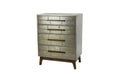 Grey Wood Industrial Cabinet S334897