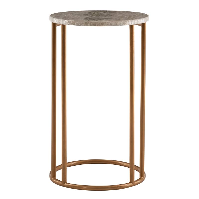 Gold Metal Accent Table F826528