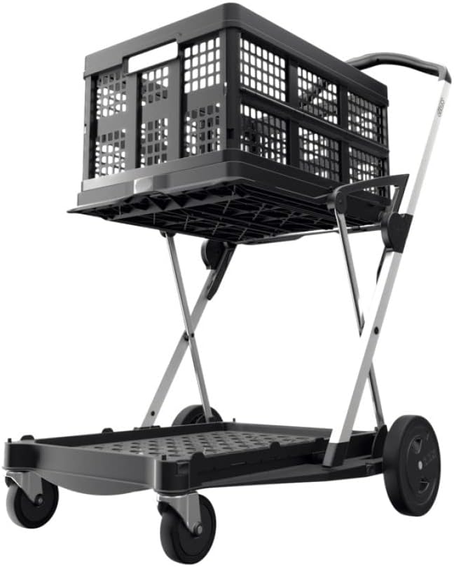 Collapsible Cart with Storage Crate (Red) Q778601