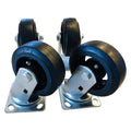 4-Pack Rubber Wheel Casters O579896