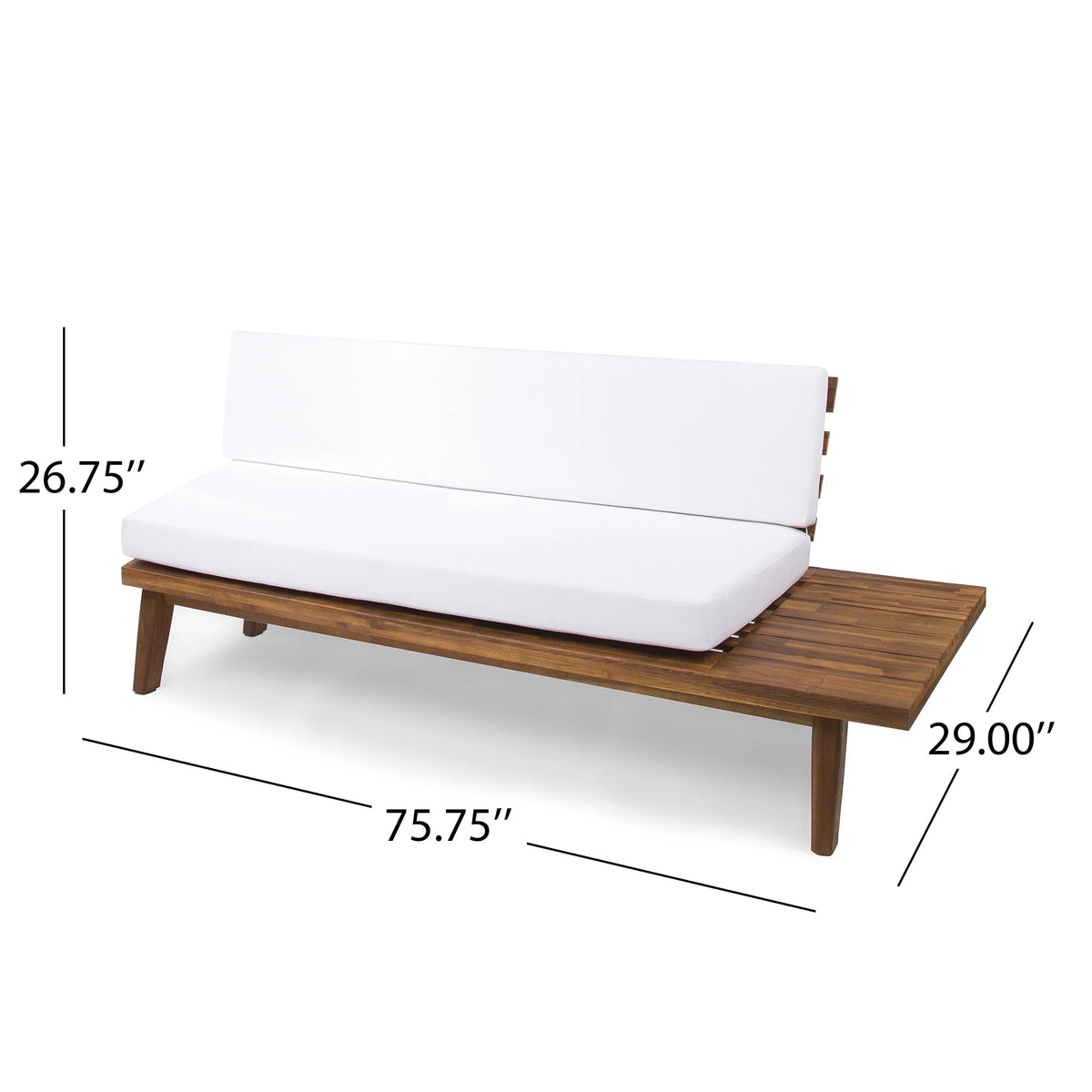 Acacia Wood Right Sided Sofa X8753