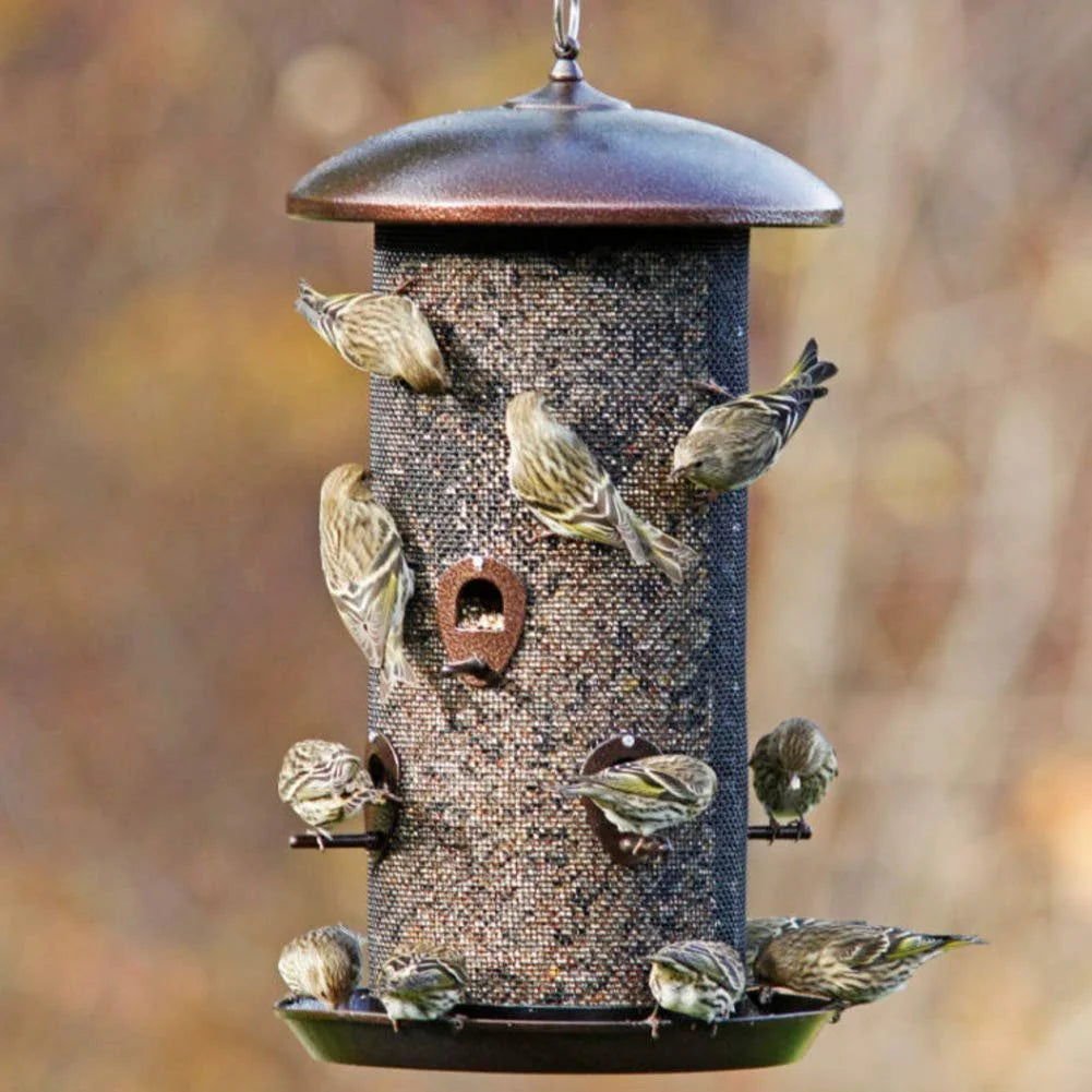 Black Finish Bird Feeder with 2 Seed Compartments M807619