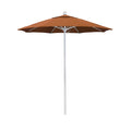 White 7.5 ft. Fiberglass Market Umbrella I694053