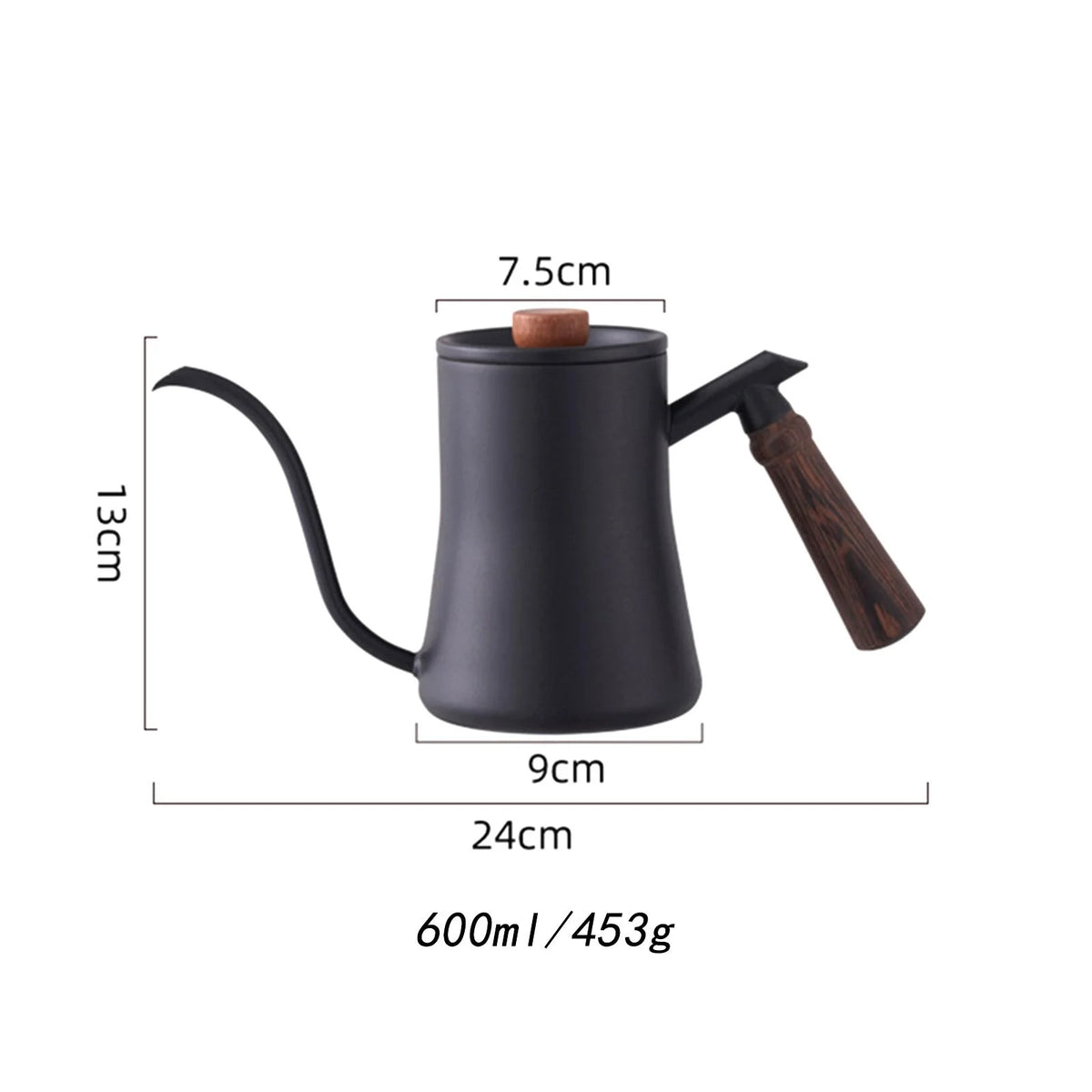 Lightweight Steel Pour Over Drip Pot Black R8500