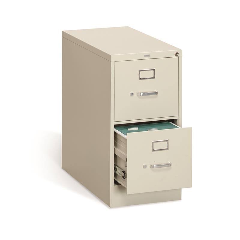 Vertical 2 Drawer Letter File Cabinet in Putty Q8618