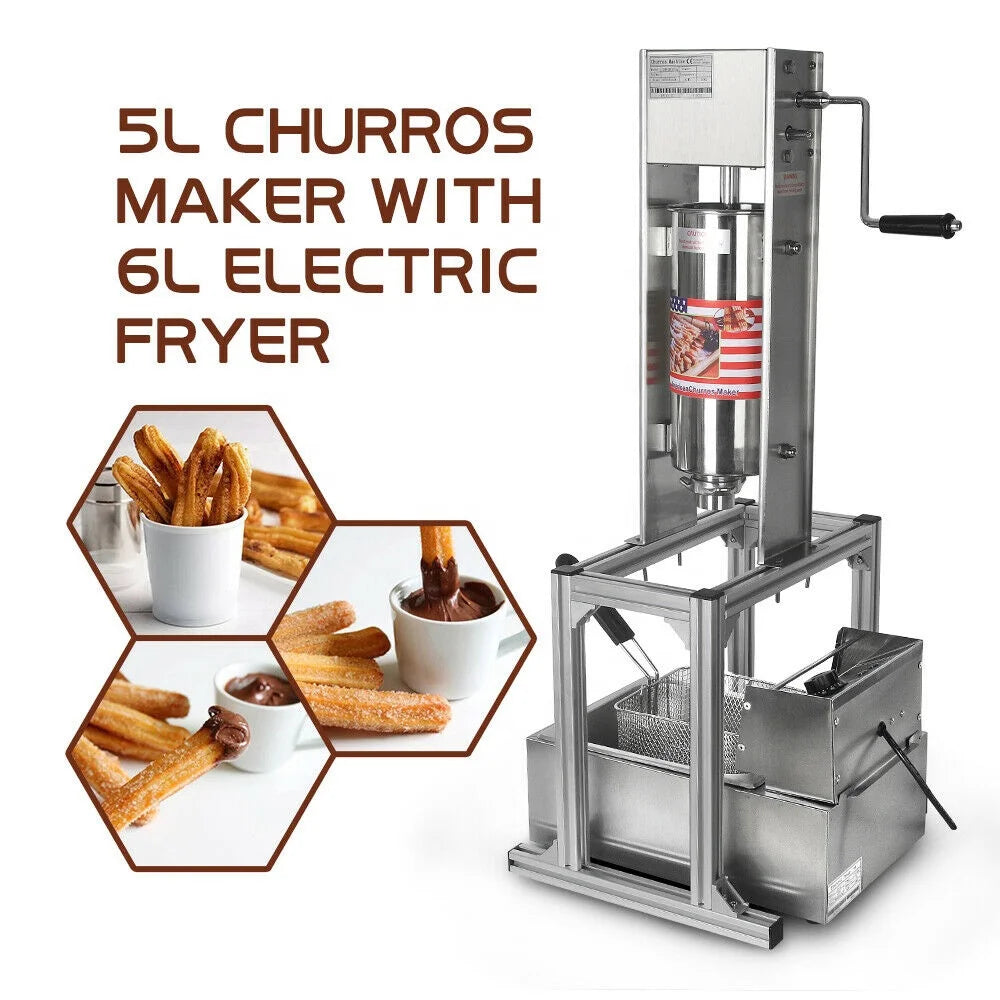 5L Vertical Manual Churrera with Deep 6L Fryer V134690