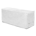 White Weathermax Backless Bench Cover Q481021