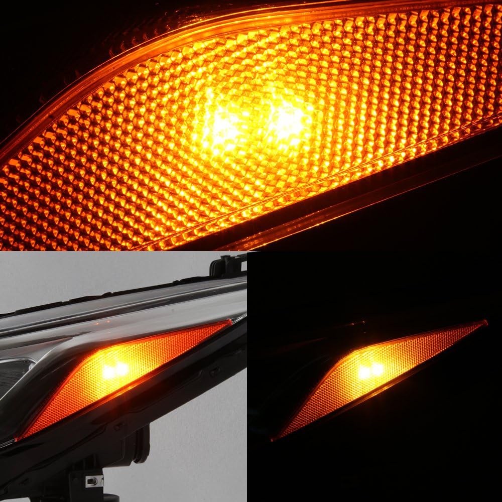 Headlight Driver Pair Left Passenger Side Replacement D67376
